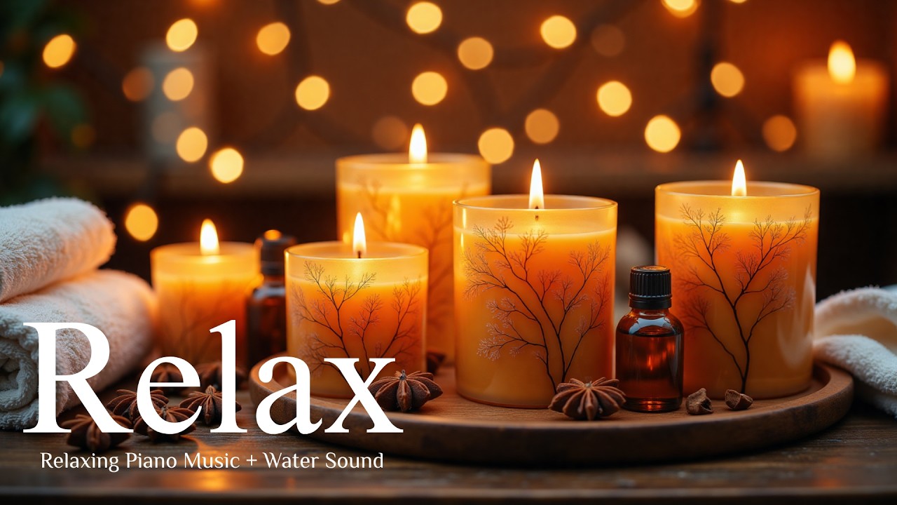 Relaxing Piano + Natural Water Sounds 🌿 Release Stress, Anxiety & Inner Peace | Relax Mind & Body