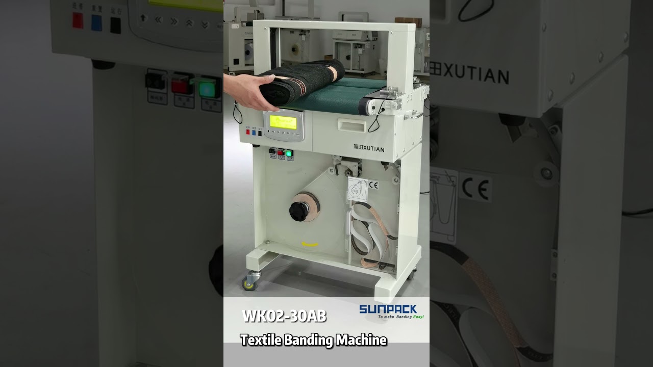 Sunpack WK02-30A Belt table automatic banding machine for textile industry