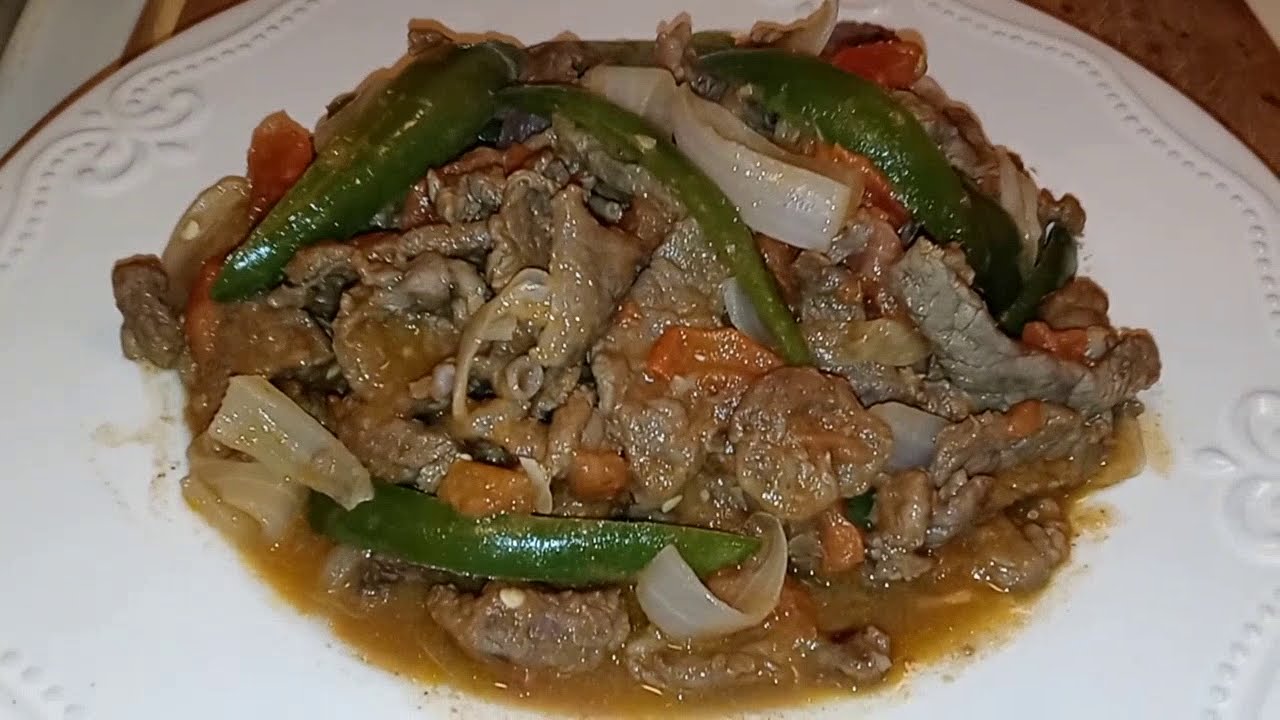 Bistec de res ala mexicana.