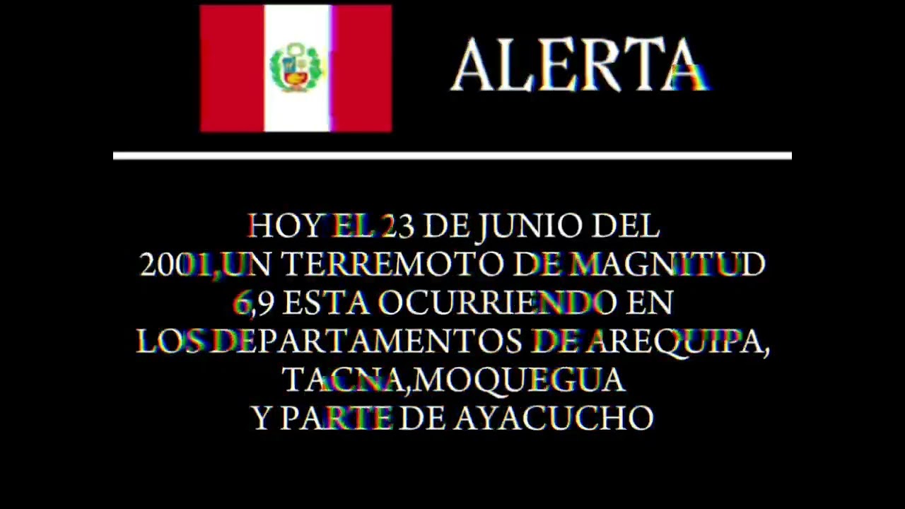 EAS Escenario | Terremoto de Perú 23/06/2001