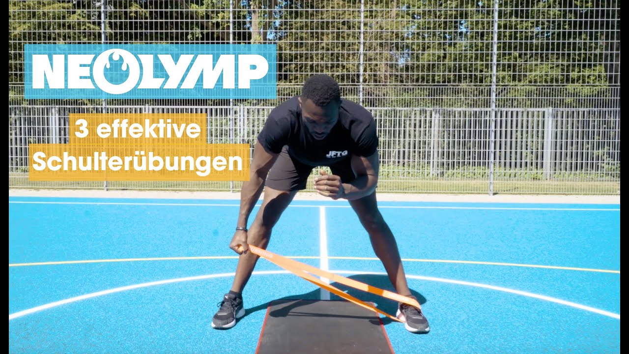 3 effektive Schulter&uuml;bungen | NEOLYMP PREMIUM FITNESSB&Auml;NDER | ANLEITUNG MIT PULL UP BAND |