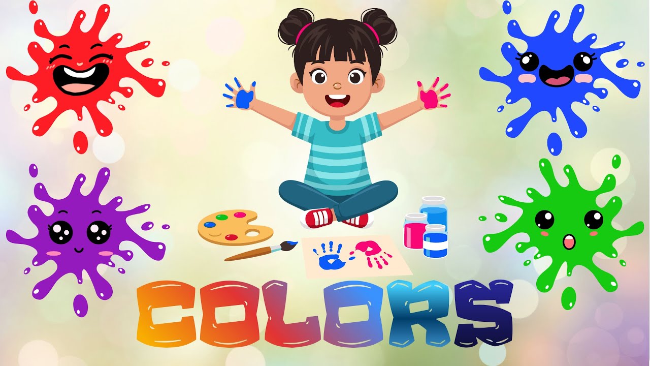 Best Learning Video for Toddlers | Colors - Blue, Red, Green, Orange Purple....