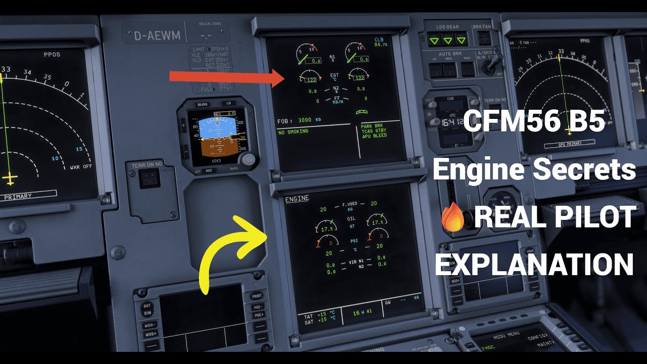 Understanding CFM Engine A320 Startup Guide✈️: N1, N2, Compression & Bypass ATPL EXPLANATION MFS24