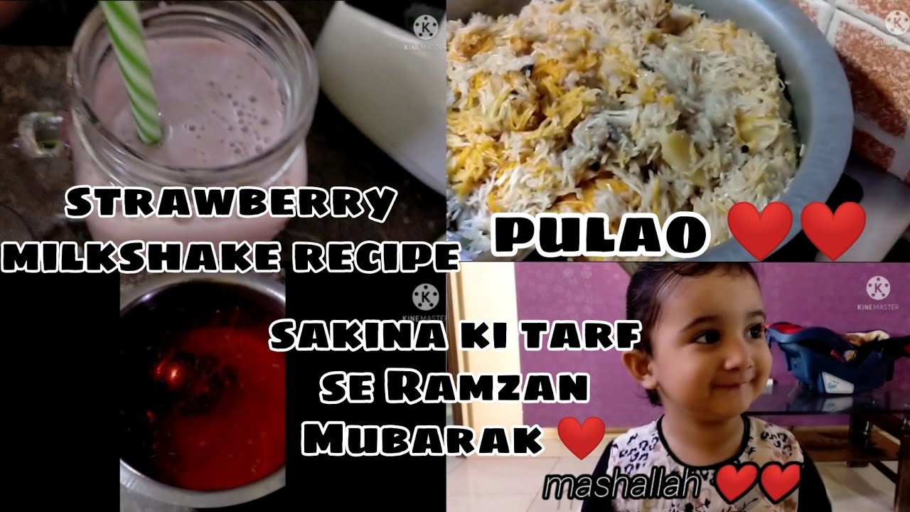 3rd iftari || sakina ki tarf se Ramzan Mubarak || strawberry milkshake ||4rd sehri #hamzarajputvlogs