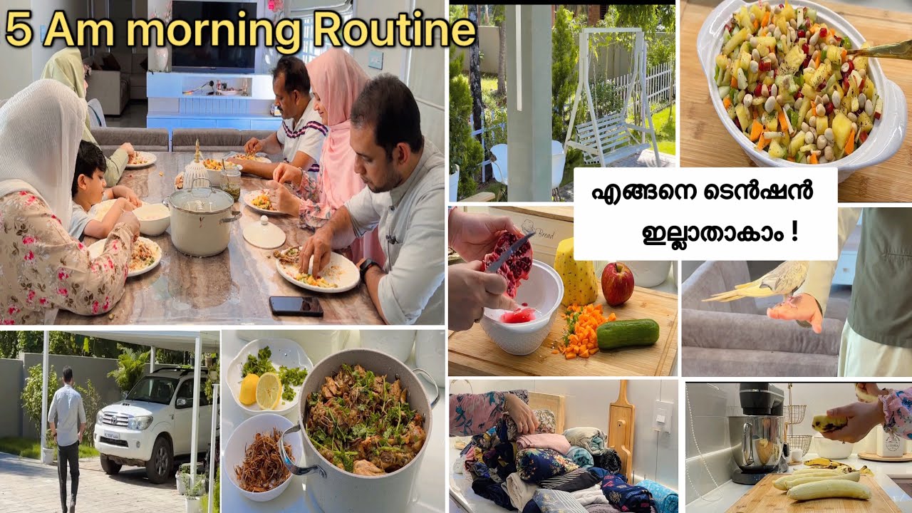 🌞5 AM Stress free Routine - Preparing Tiffin with Peace/Simple Chicken Biriyani Beginners] Vlog