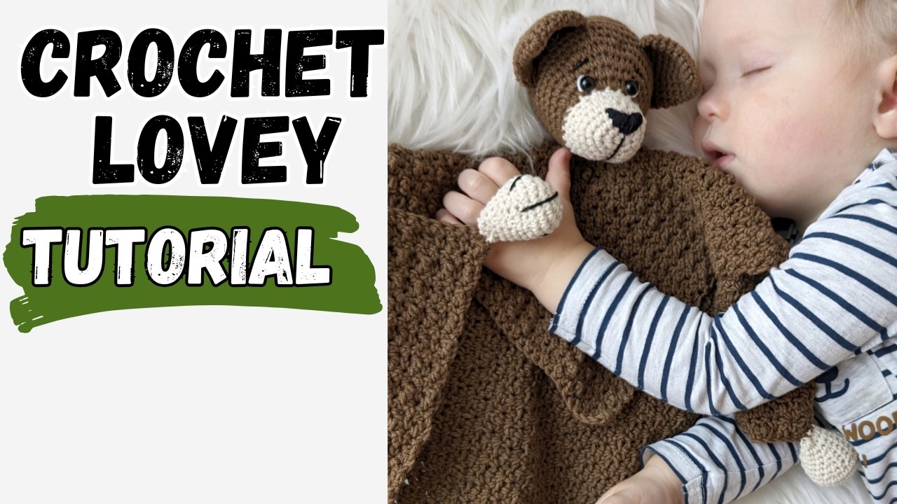 Crochet Baby Lovey, Amigurumi Dog