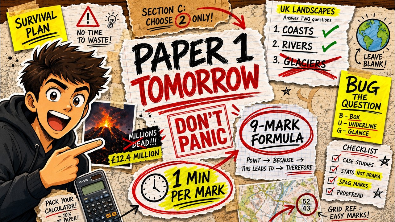 STOP! Watch This Before AQA Geography Paper 1 | Last Minute Revision 2026