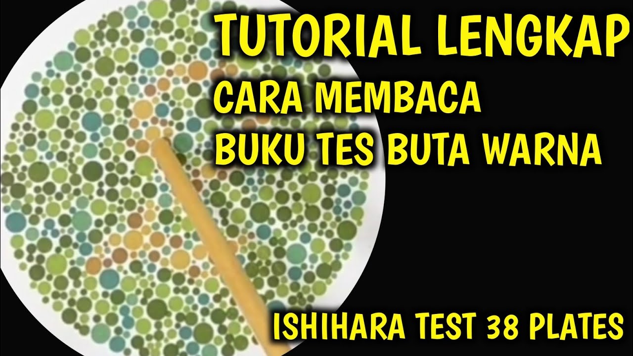 Tutorial membaca buku tes buta warna lengkap 38 halaman