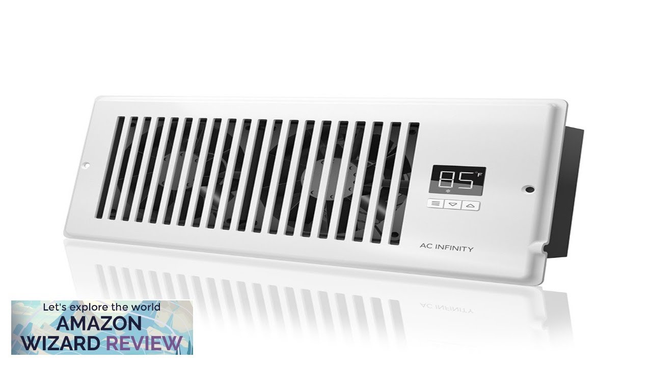 AC Infinity AIRTAP T4 Quiet Register Booster Fan with Thermostat 10-Speed Control Review