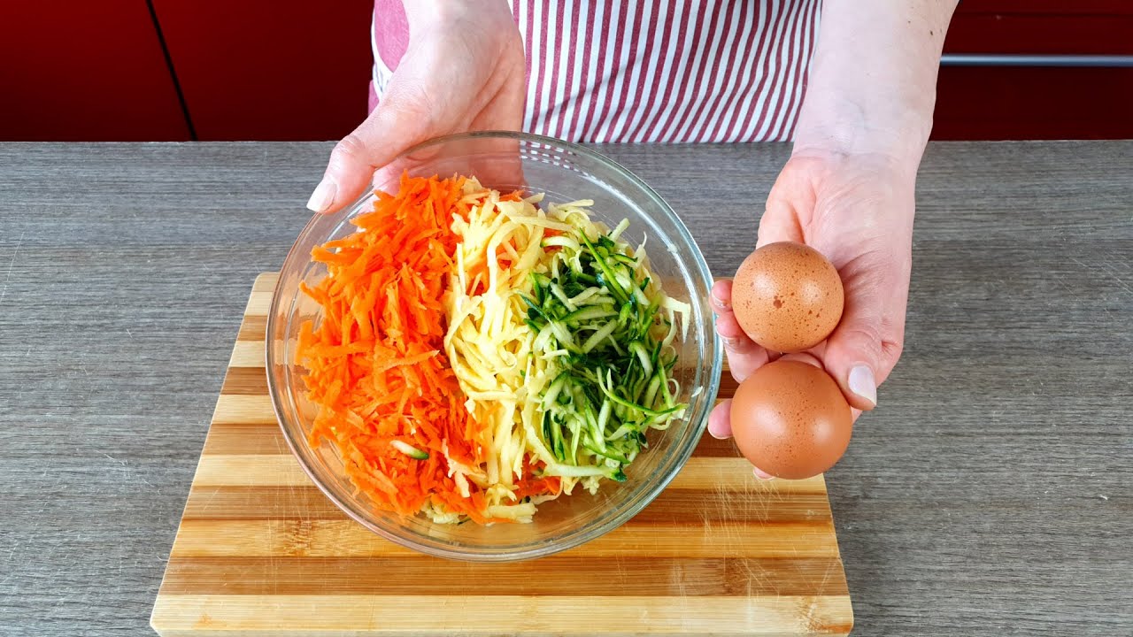 Кабачки, морковь и картофель🥒🥕🥔  Простой и вкусный рецепт!