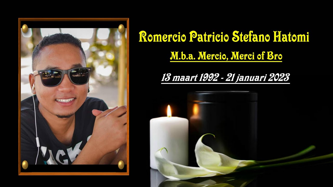 De Crematie van: Dhr. Romercio Hatomi m.b.a. Mercio, Merci of Bro