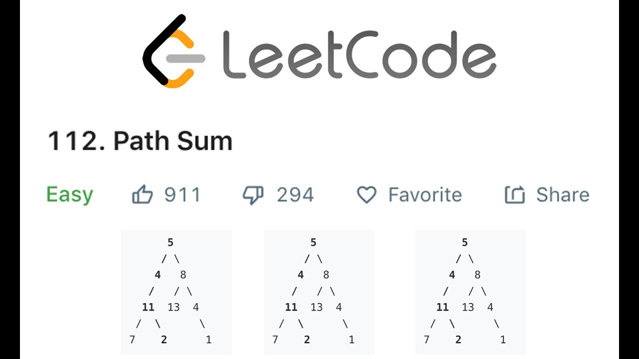Объяснение решения LeetCode Path Sum — Java
