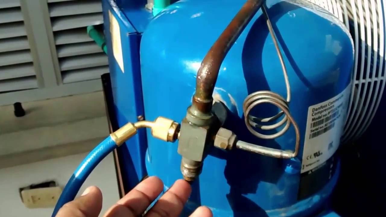 COMO ALMACENAR EL REFRIGERANTE EN UNA UNIDAD CONDENSADORA DE EQUIPO COMERCIAL DE REFRIGERACION