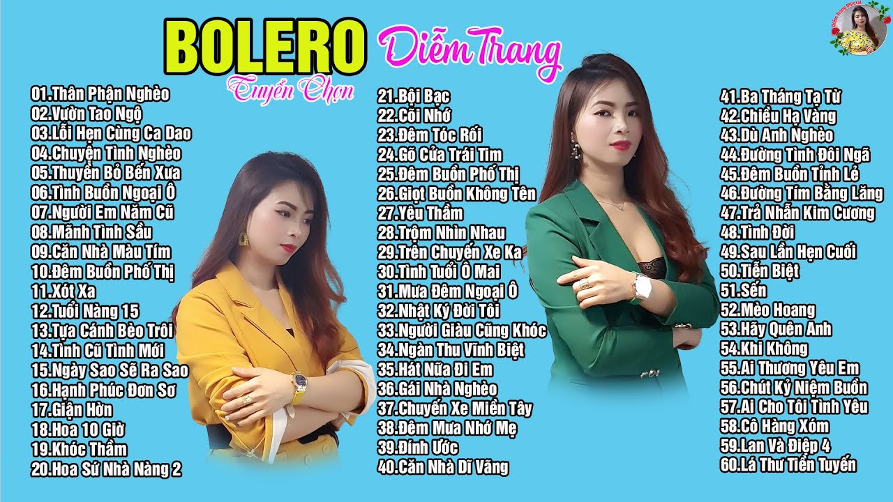 LK 100 Bài Dành Cho Những Người Mất Ngủ | Giọng Hát Diễm Trang | Làm Tan Chảy Bao Con Tim