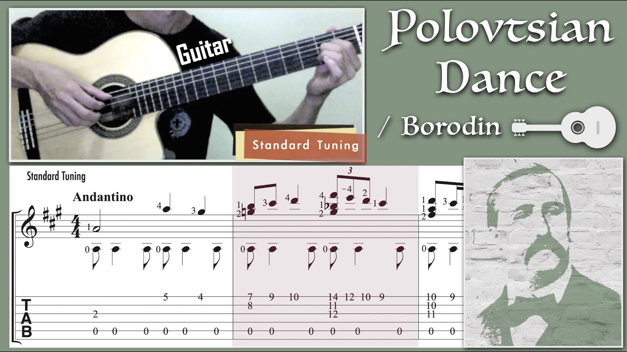 Polovtsian Dance / Borodin (Guitar) [Notation + TAB]