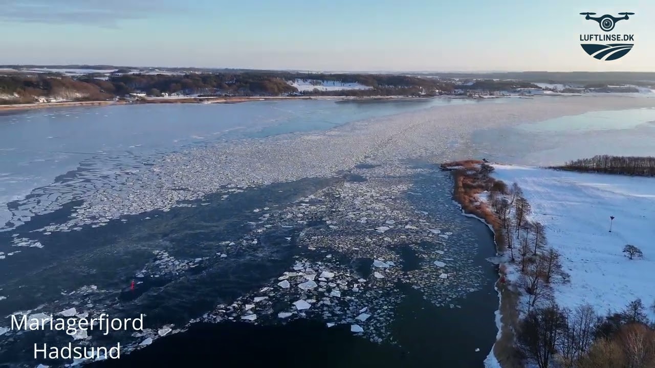 Mariagerfjord ved Hadsund | DJI mini 4 pro | Luftlinse.dk
