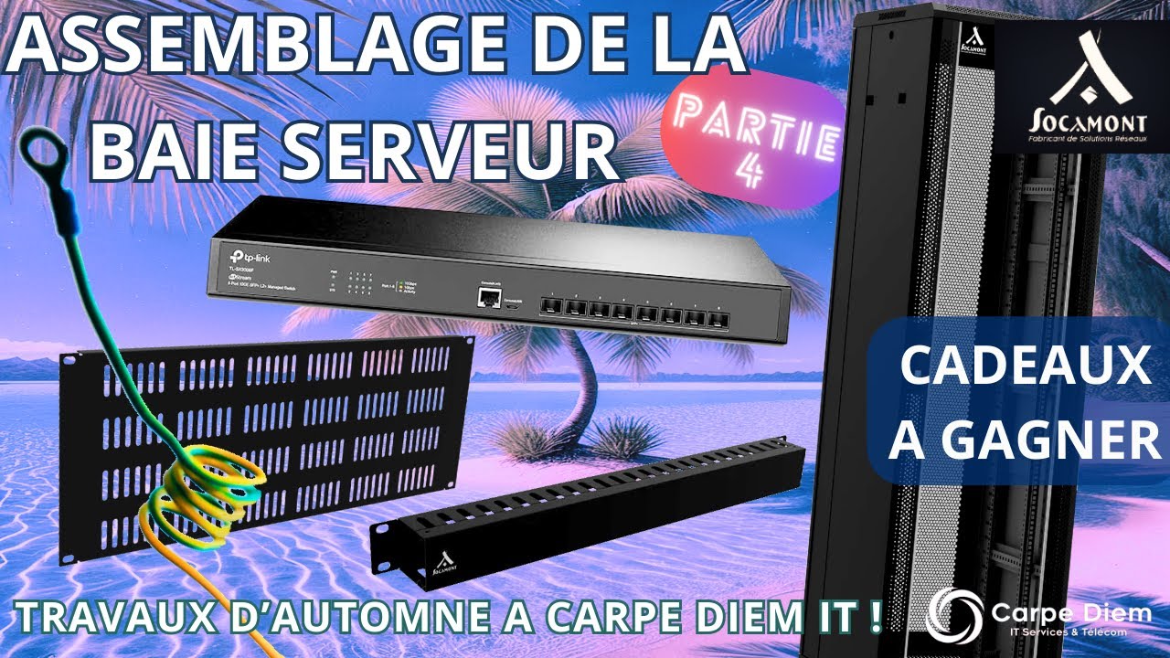 🎥 Assemblage de notre baie serveur - Partie 4 ! 🔧