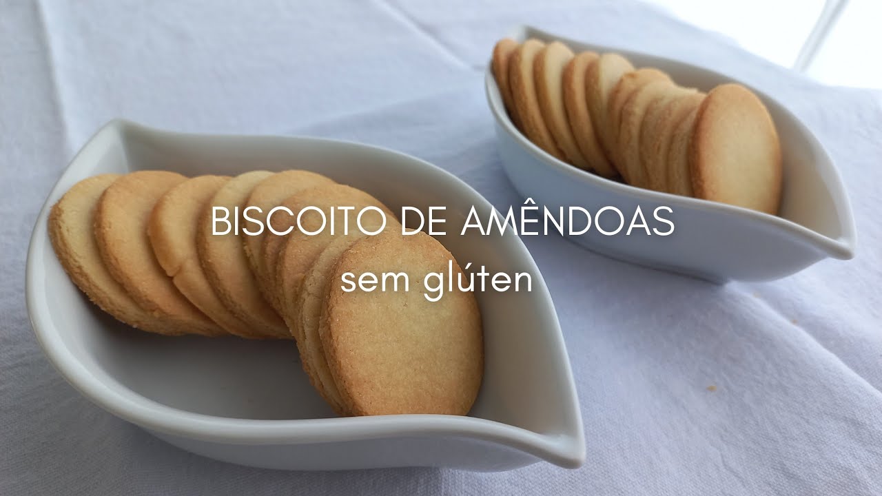 BISCOITO DE AMÊNDOAS SEM GLÚTEN | Receita sem manteiga