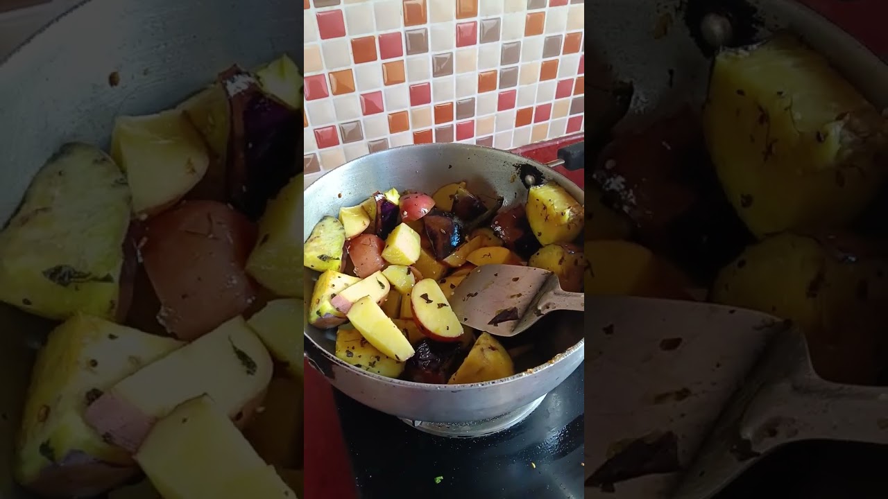 #Desi style me aalu ,began tamatar ki recipe #viralvideo #viral cooking 