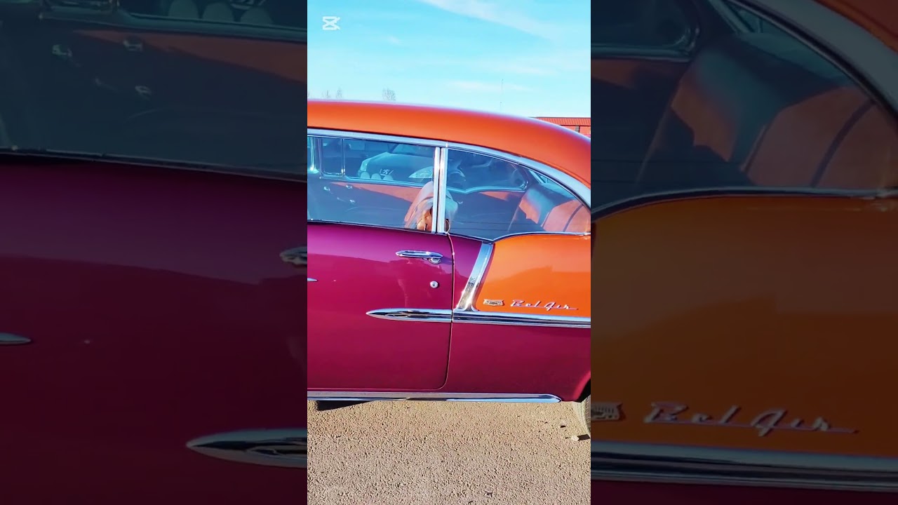 CHILL IN THAT CHEVY BEL AIR-1955.  