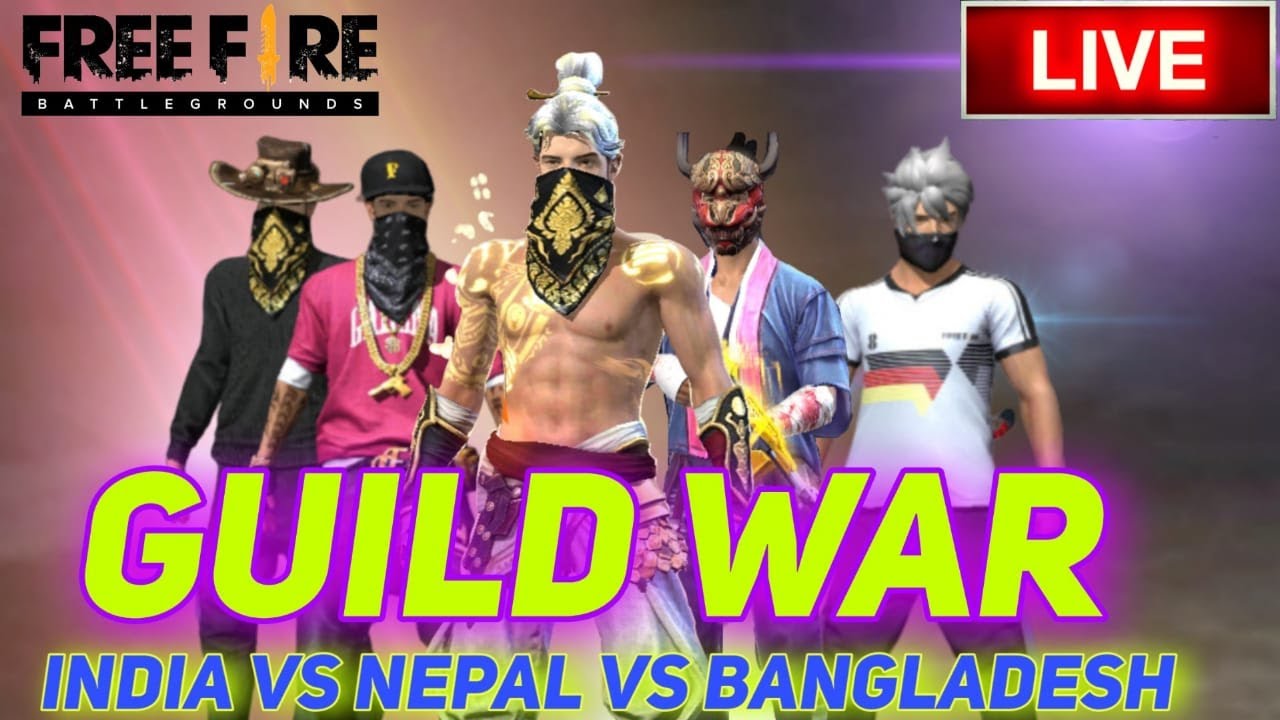 Subscriber VS youtuber Guildwar / LALiT GAMiNG FREE FIRE LIVE