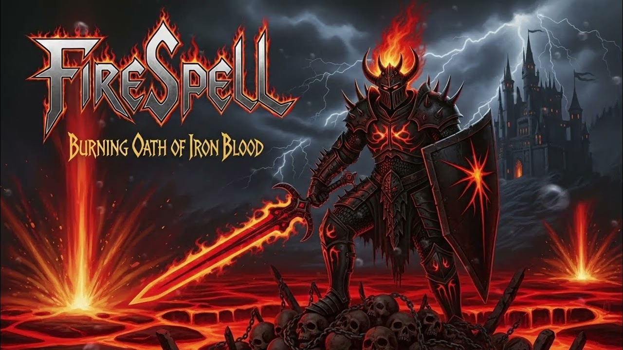 FireSpell - Burning Oath of Iron Blood (Official Lyric Video)