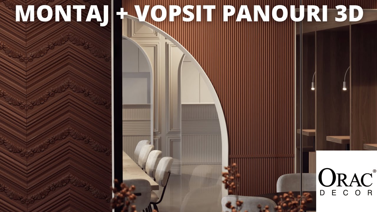 INSTRUCTIUNI MONTAJ - VOPSIT PANOURI DECORATIVE 3D ORAC DECOR (ce tip de adeziv si ce fel de vopsea)
