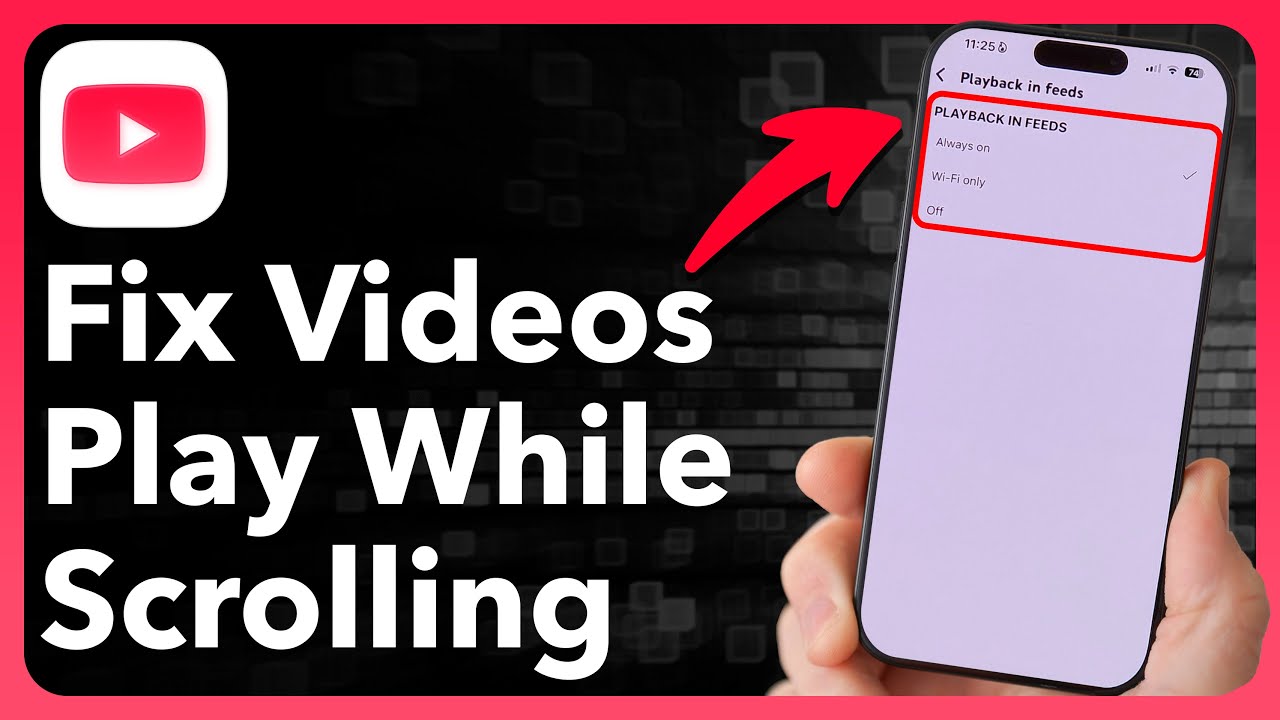 How To Turn Off YouTube Playing Videos While Scrolling