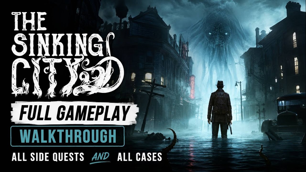 The Sinking City - Full Gameplay Walkthrough (All Side Quests, All Cases & Ending) | 4K 60FPS