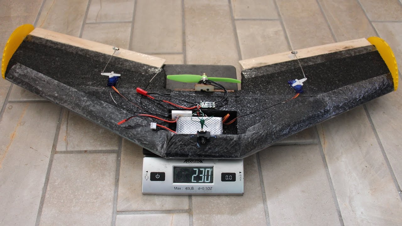 Build an FPV flying wing under 250 grams