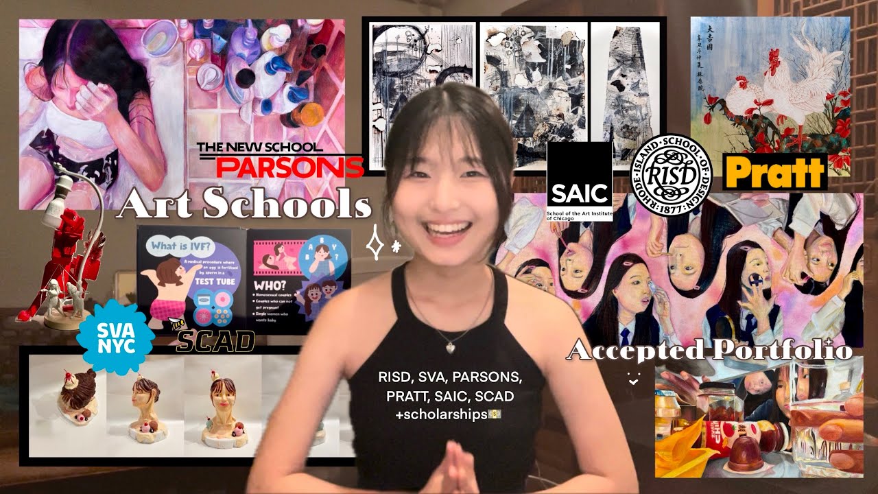 ART SCHOOLS accepted art portfolio!—RISD,SVA, PARSONS, PRATT, SAIC, SCAD (scholarships!!) 2024⋆˙⟡