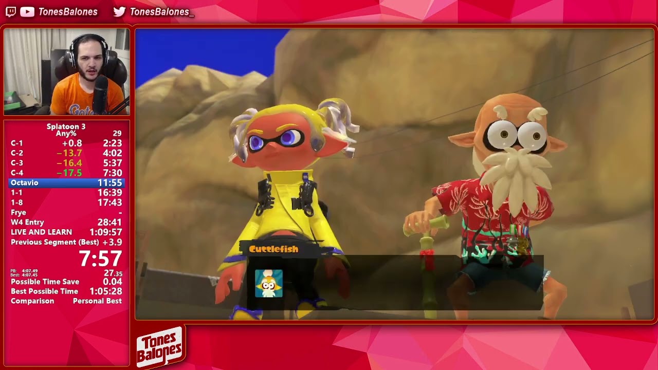 Splatoon 3 Any% Speedrun in 1:07:31