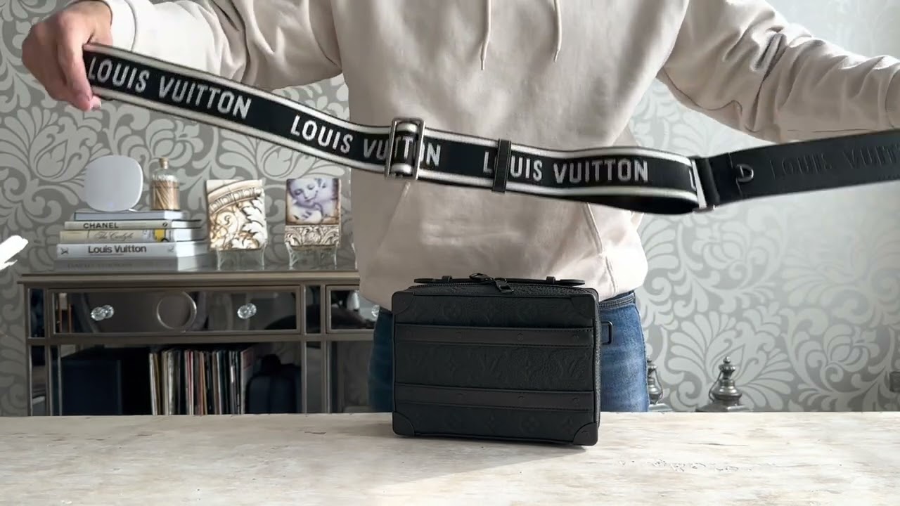 Louis Vuitton Sporty Strap - before and after on my Handle Soft Trunk bag!
