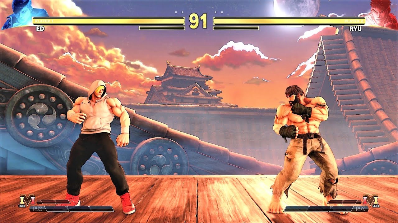 ED vs Ryu (Hardest AI) - Street Fighter V