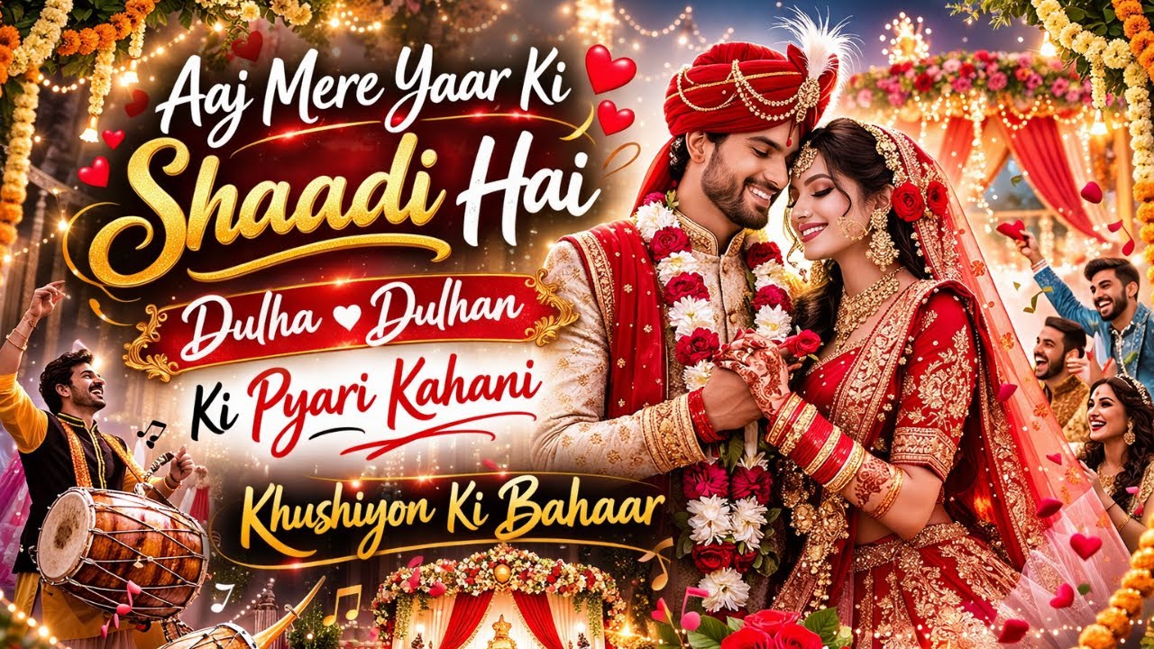 Aaj Mere Yaar Ki Shaadi Hai | आज मेरे यार की शादी है | A Beautiful Wedding Celebration Song
