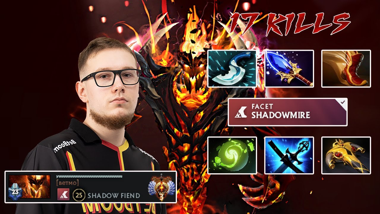 GPK Shadow Fiend MAGIC BUILD vs LARL AND YATORO - Dota 2 Gameplay