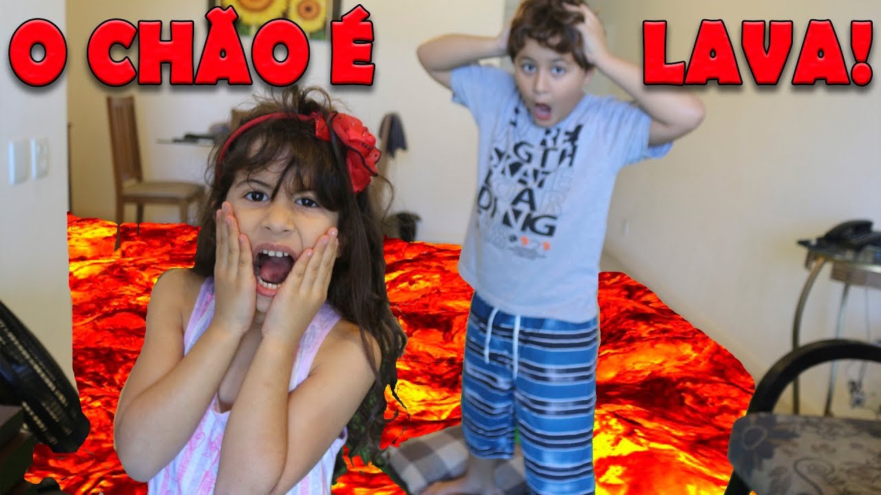 SALVE-SE QUEM PUDER! O CHÃO É LAVA 🔥 Maria Clara & JP THE FLOOR IS LAVA CHALLENGE