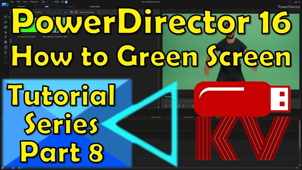 Chroma Key / Green Screen | PowerDirector 16 Tutorial Part 8