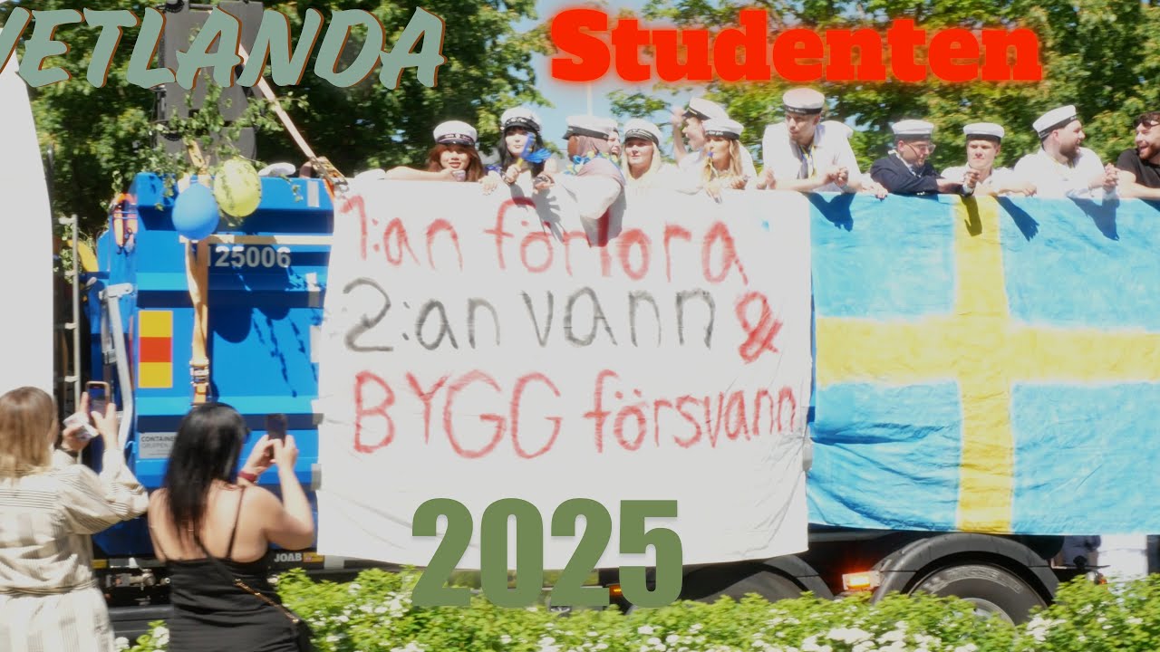 Vetlanda Studenten 4k LastBils Flakåkning 2025
