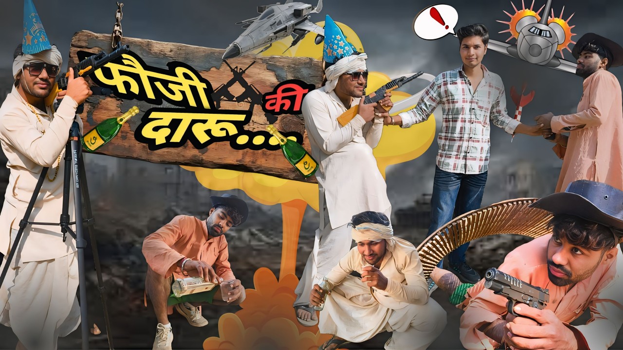 दारू को पी कर ताऊ और काडू ने की फ़ौज की परेड\ताऊ और काडू की मजेदार कॉमेडी वीडियो\