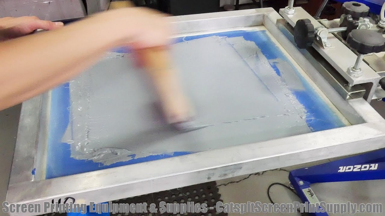 How To Screen Print Tee Shirts: Keeping Water Based Inks Flowing By Back Flooding