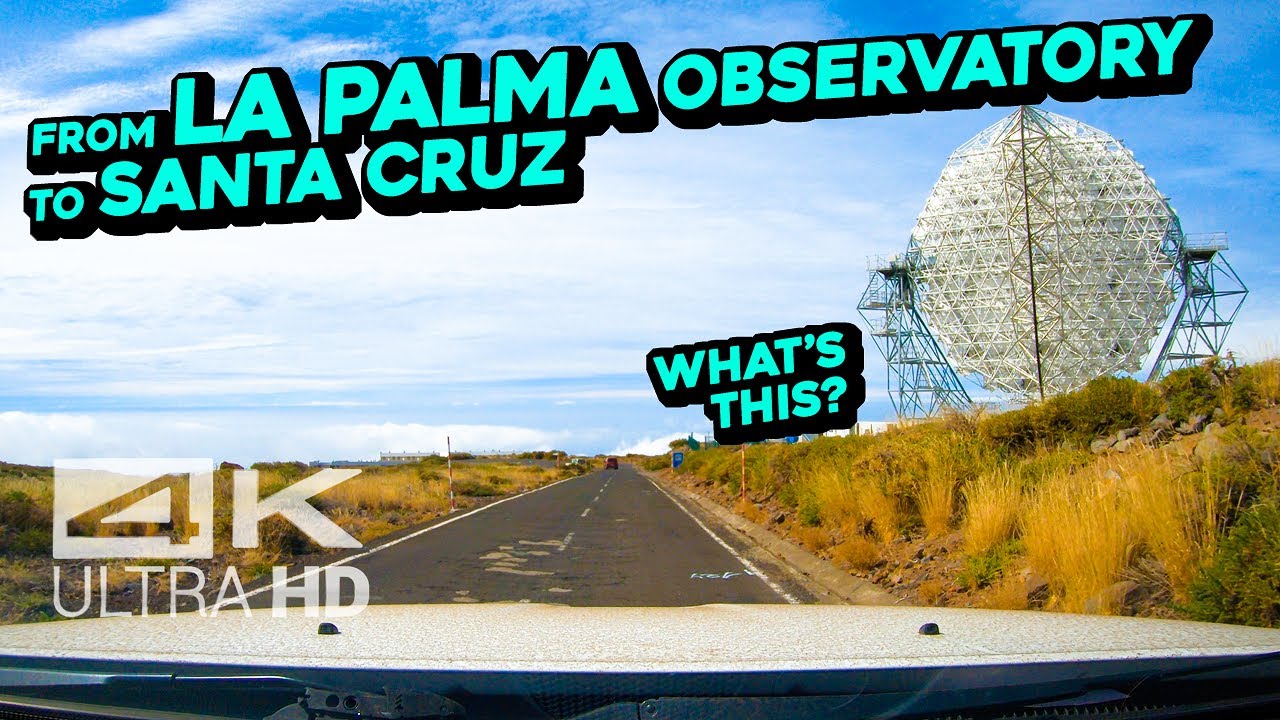 Driving from Roque de los Muchachos to Santa Cruz de La Palma, Canary Islands in 4K Ultra HD