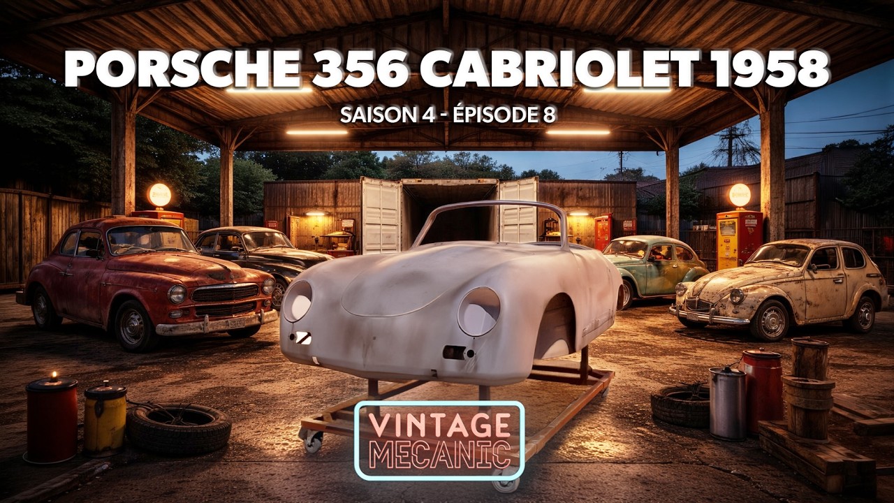 VINTAGE MECANIC : PORSCHE 356 CABRIOLET 1958