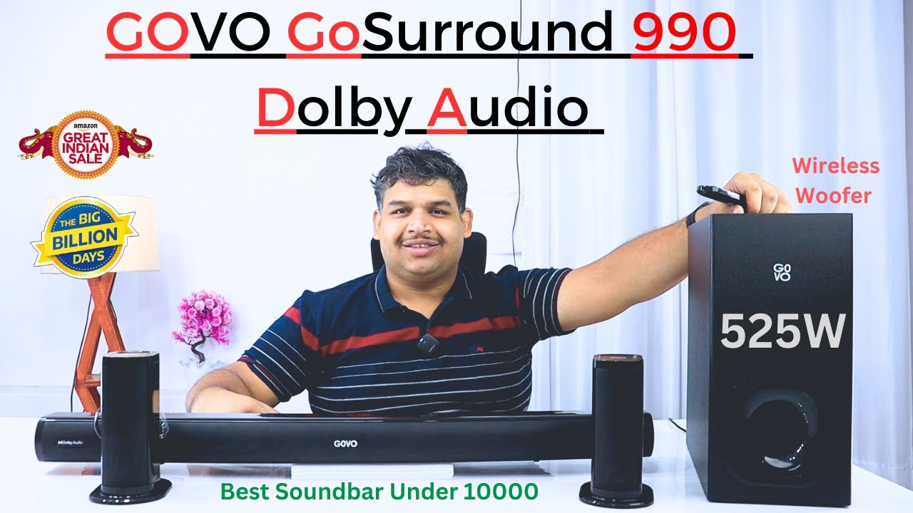 GOVO GoSurround 990 525W Dolby Audio Soundbar | Under 10000 Dolby Soundbar | Soundbar Sale