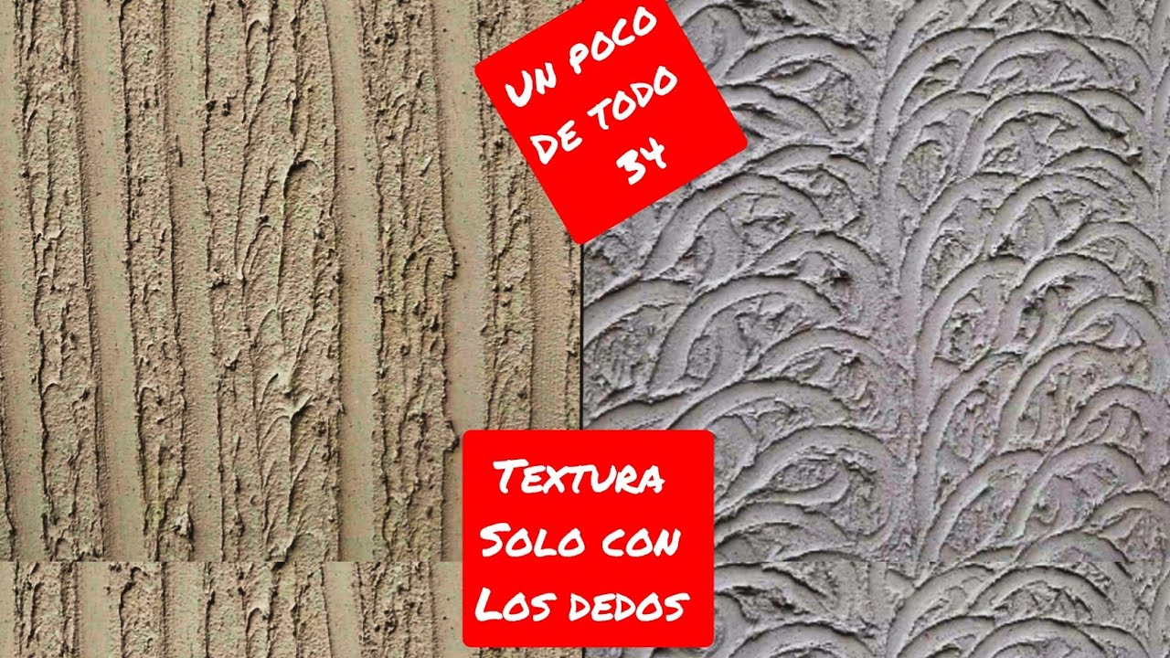 texturas faciles de aplicar utilizando solo los dedos