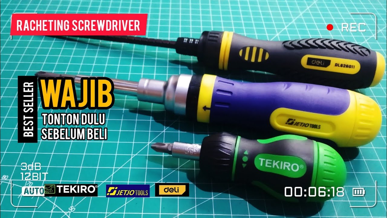 3 Obeng Ratchet Paling Laris - Tekiro, Jetjo, Deli