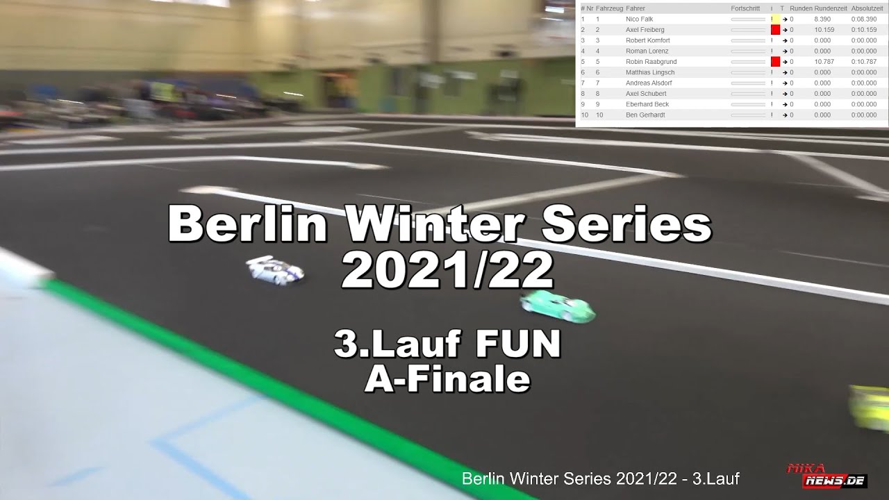 A-Finale FUN 21.5 Turn der Berlin Winter Series 2021/22 - 3 Lauf