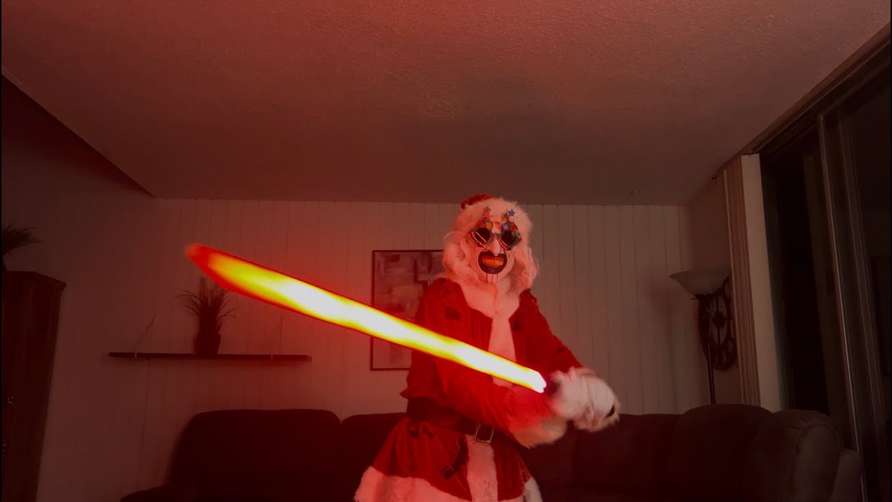 Terrifier Art the Clown Santa Costume reveal + Neosabers Executioner showcase (SPOOKY SEASON 2025)
