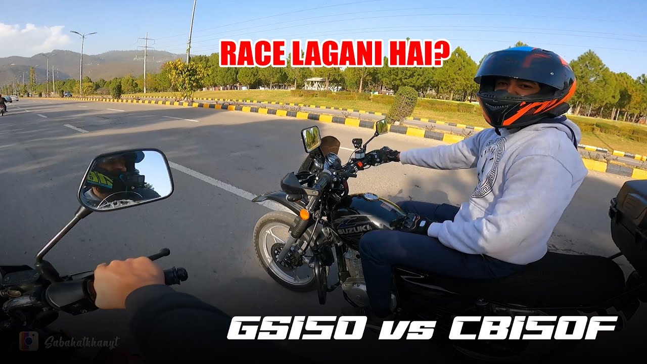 GS150 Challenged Me | Suzuki GS150 SE vs Honda CB150F