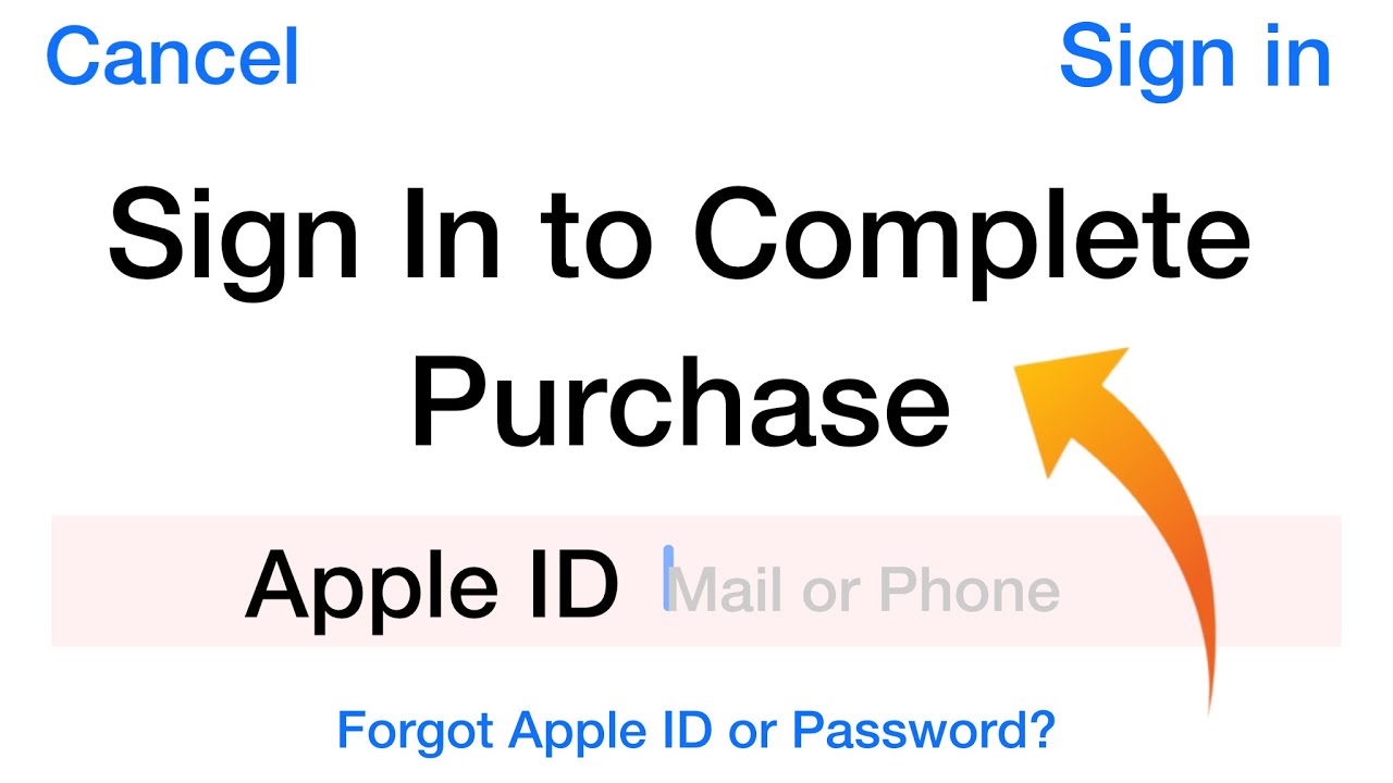 Solved,Sign In To Complete Purchase Error App Store,On iPhone iPad iPod touch?